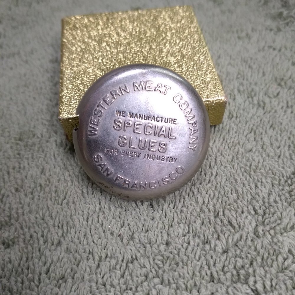 Vintage western meat company tape measure for sewing